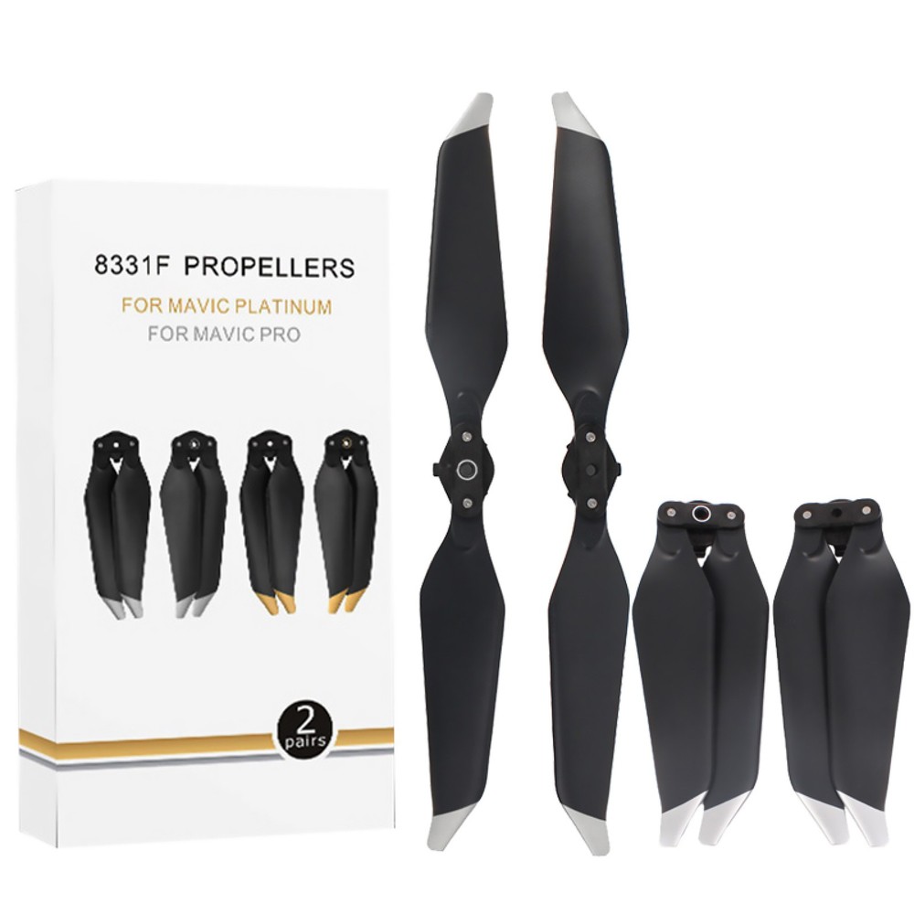 2Pair Silver/Platinum Propellers Replacement For DJI Mavic PRO Platinum Drone