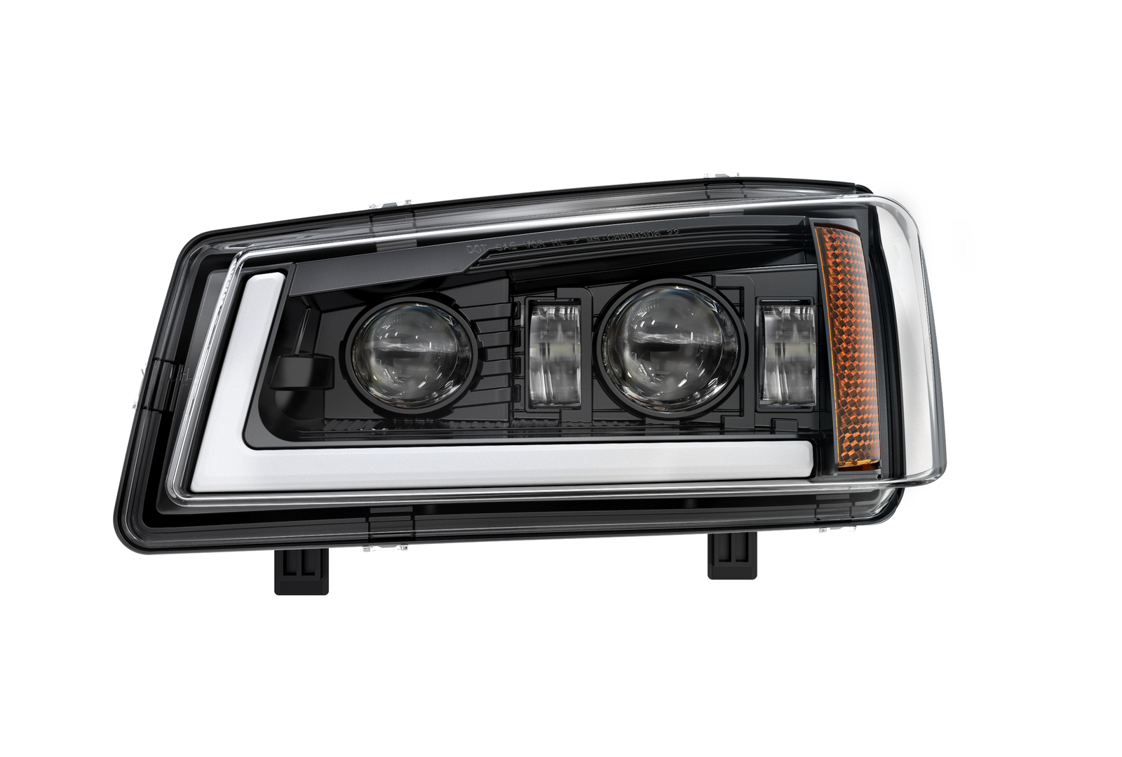 DOT LED Headlights DRL Bumper Lamps For 2003-07 Chevy Silverado 1500 2500 3500