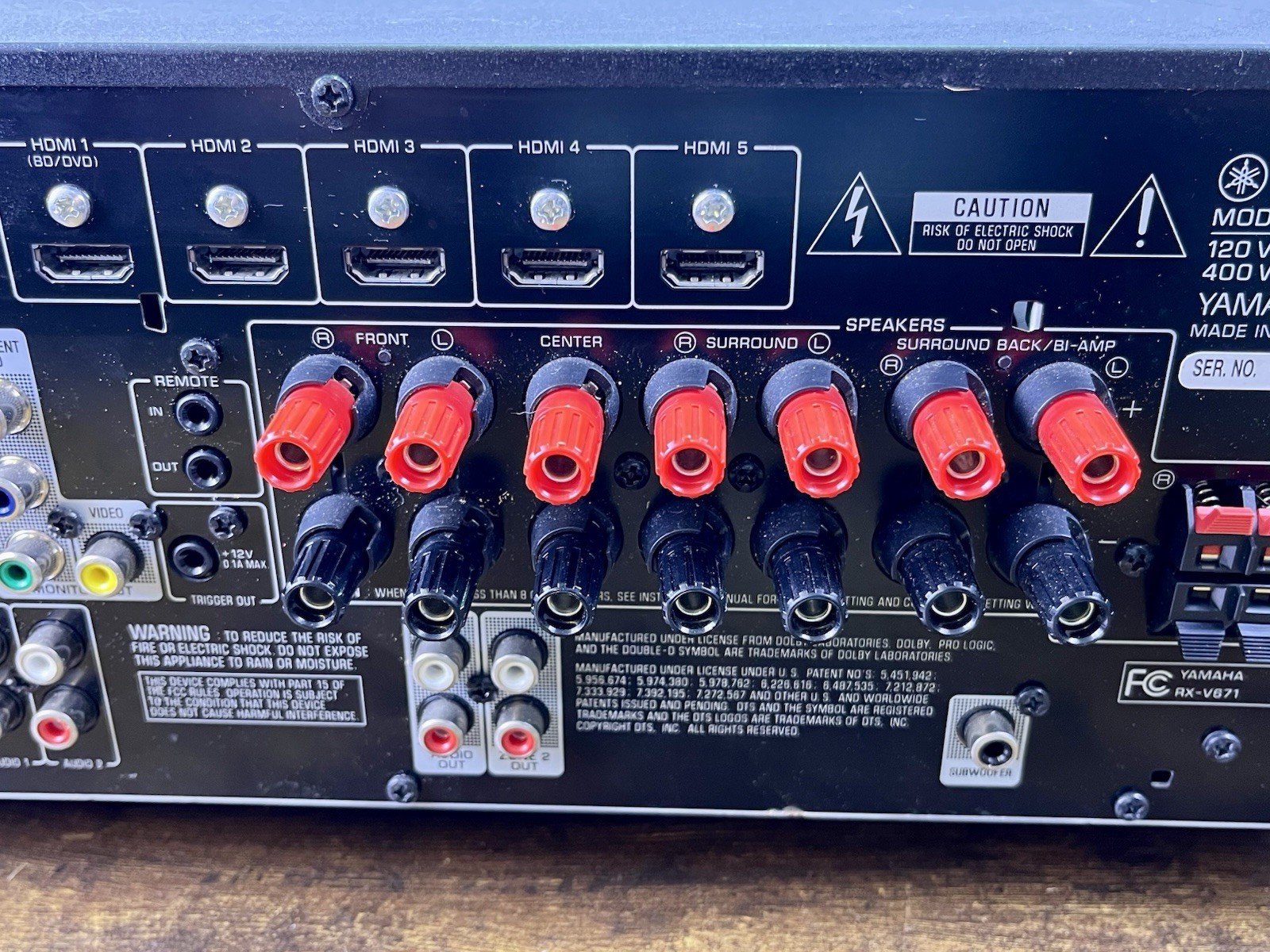 Yamaha RX V671 7.1 Channel 90 Watt/Channel AV Receiver HDMI Network Home Theater