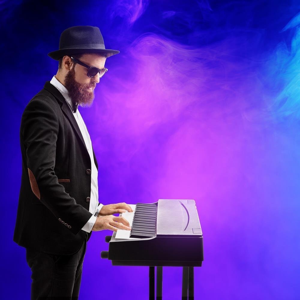 Pyle Electronic Keyboard Stand - Digital Piano Keyboard Mount Holder, Adjustable