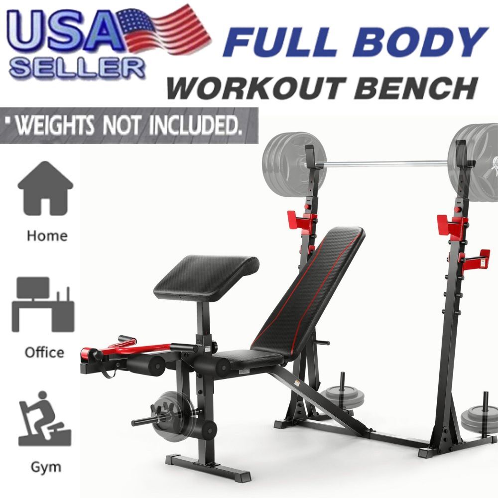 Folding Weight Bench Adjustable Workout Bench for Home Exercise Bench Gym Bench