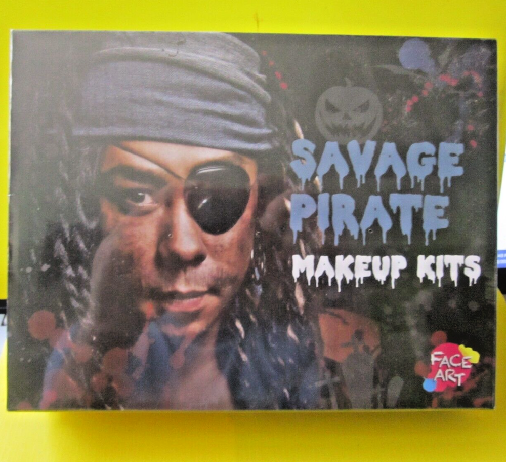 Face Art Savage Pirate Make up kits NEW