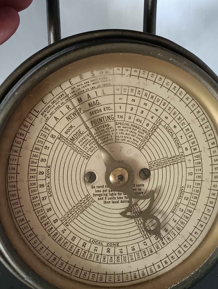 Vintage Postal Scale 8x6x9