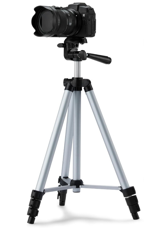 Lightweight Camera Tripod Mount with Tablet & Phone Holder Height Adjustable