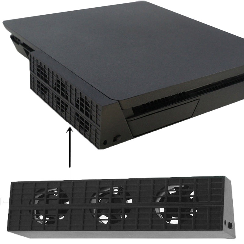 External Cooler Auto Temperature Control 3-Fan Cooling Fan for Slim Console