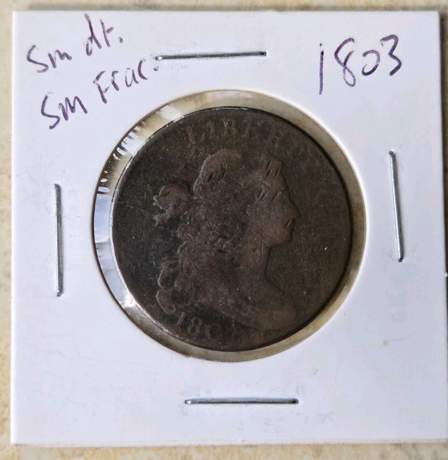 1803 1 Cent Draped Bust Large Cent - Small Date, Small Fraction