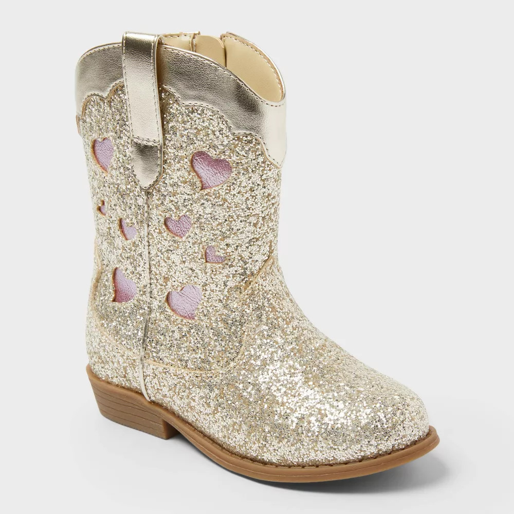 Toddler Dallas Glitter Western Boots - Cat & Jack