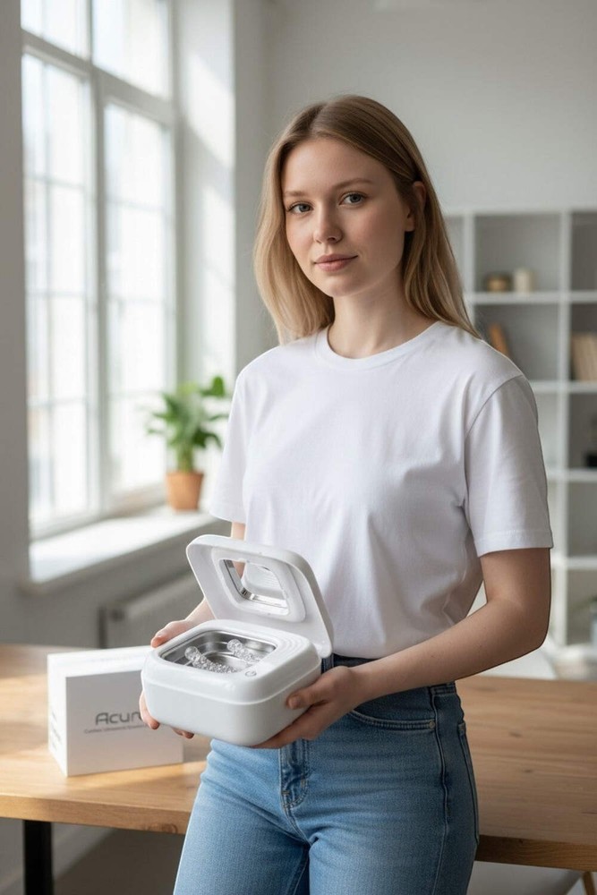 Cordless Ultrasonic Retainer Cleaner Pod