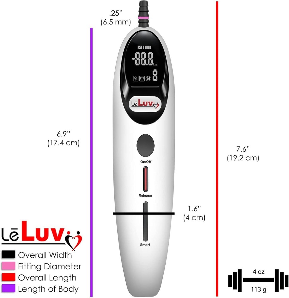 Rechargeable Electric Penis Pump with LCD Display and Swift Disconnect Function