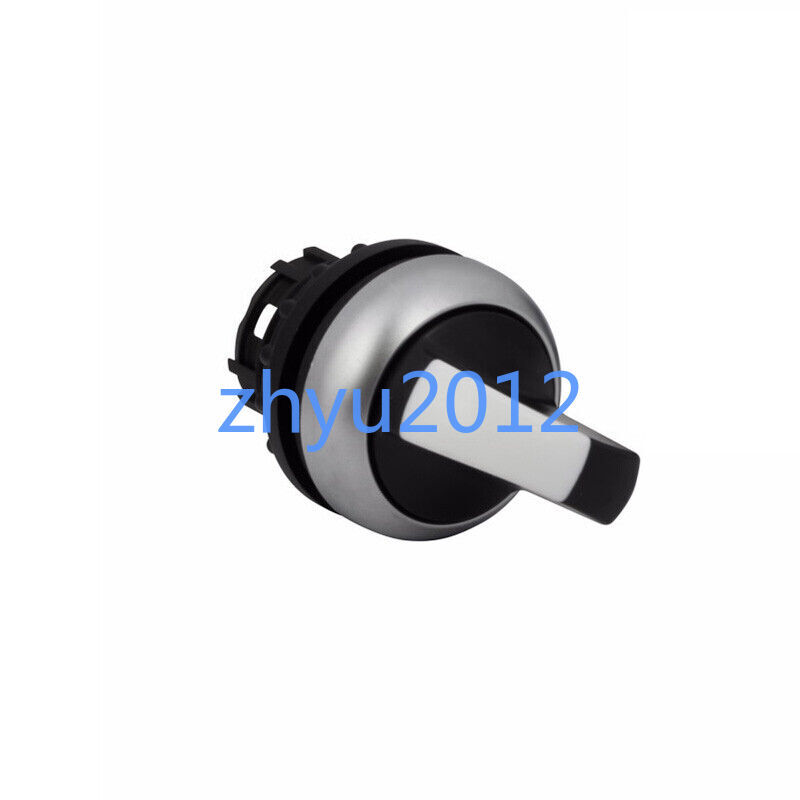 100% Test 1PCS EATON M22-WK Selector Switch Bezel Silver Button Black