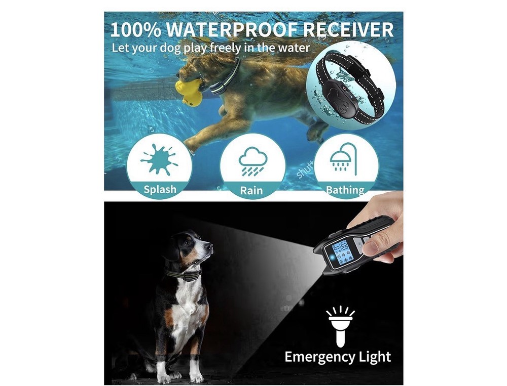 Dog Shock Colla with Remote Control Training Collar for Dogs