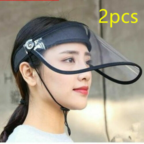 2 PCS Flip Up & Down Visor, Full Face Splash Guard, Protective Shield Clear