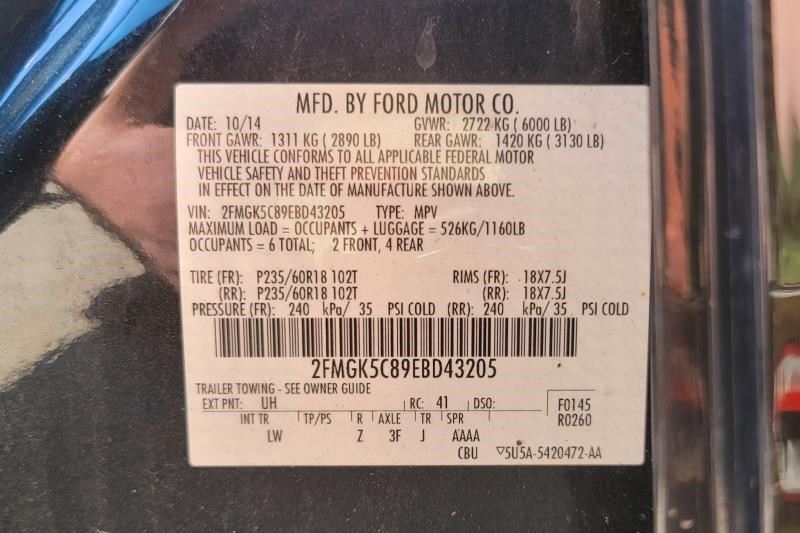 Camera/Projector Radar Unit Rear Fits 13-19 FLEX 2069530