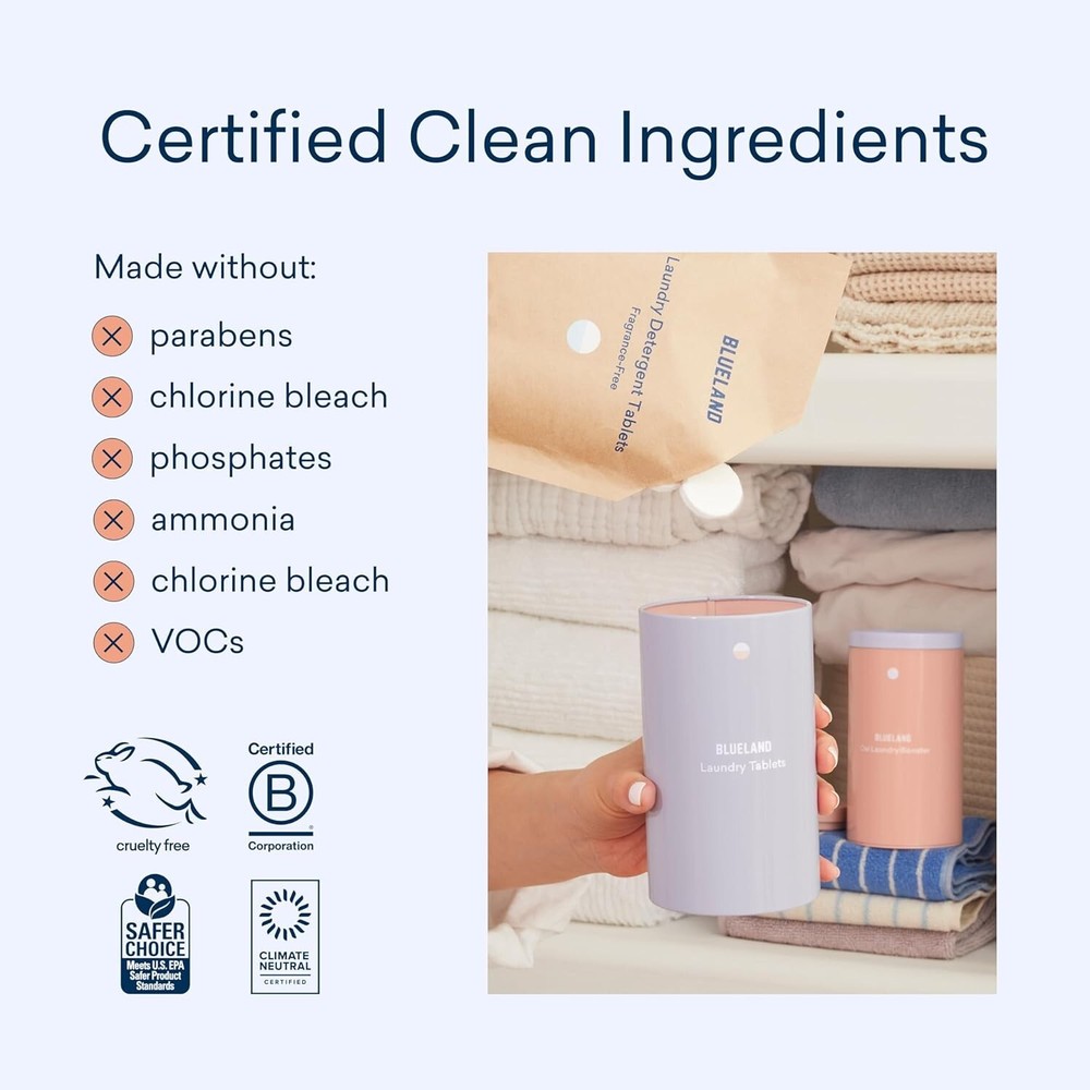 Gentle and Effective Laundry Tablet Starter Set - 61 Count, Eco-Friendly Choice