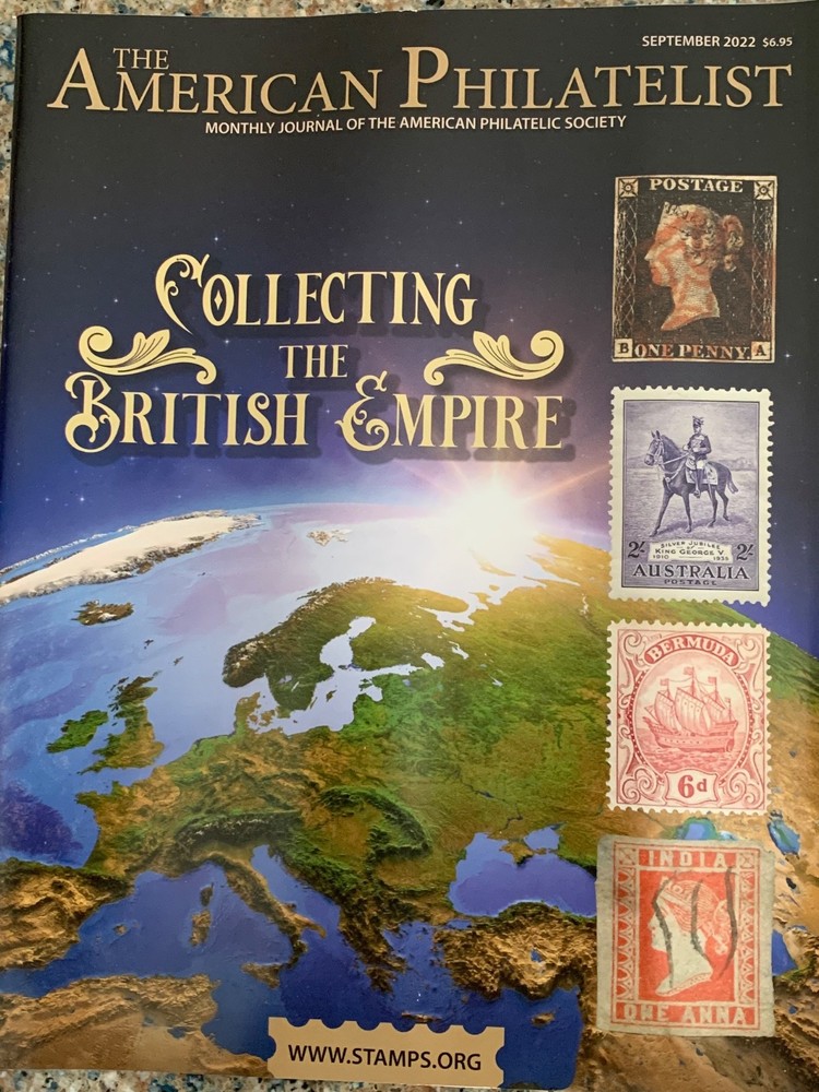 American Philatelist Magazine  2022,  September