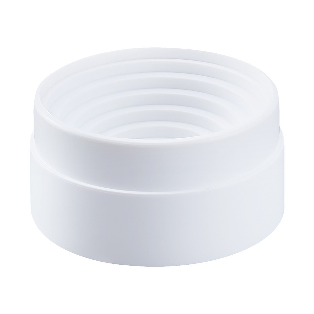 Plastic Chassis Laboratory Flask Accessories Flat Round White 101x50mm