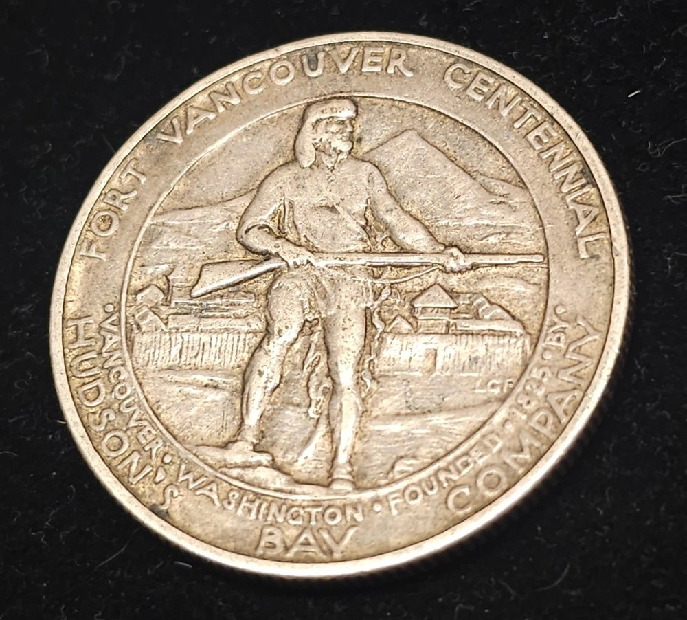 1925 Fort Vancouver Centennial Commemorative Half Dollar/ Extra Fine