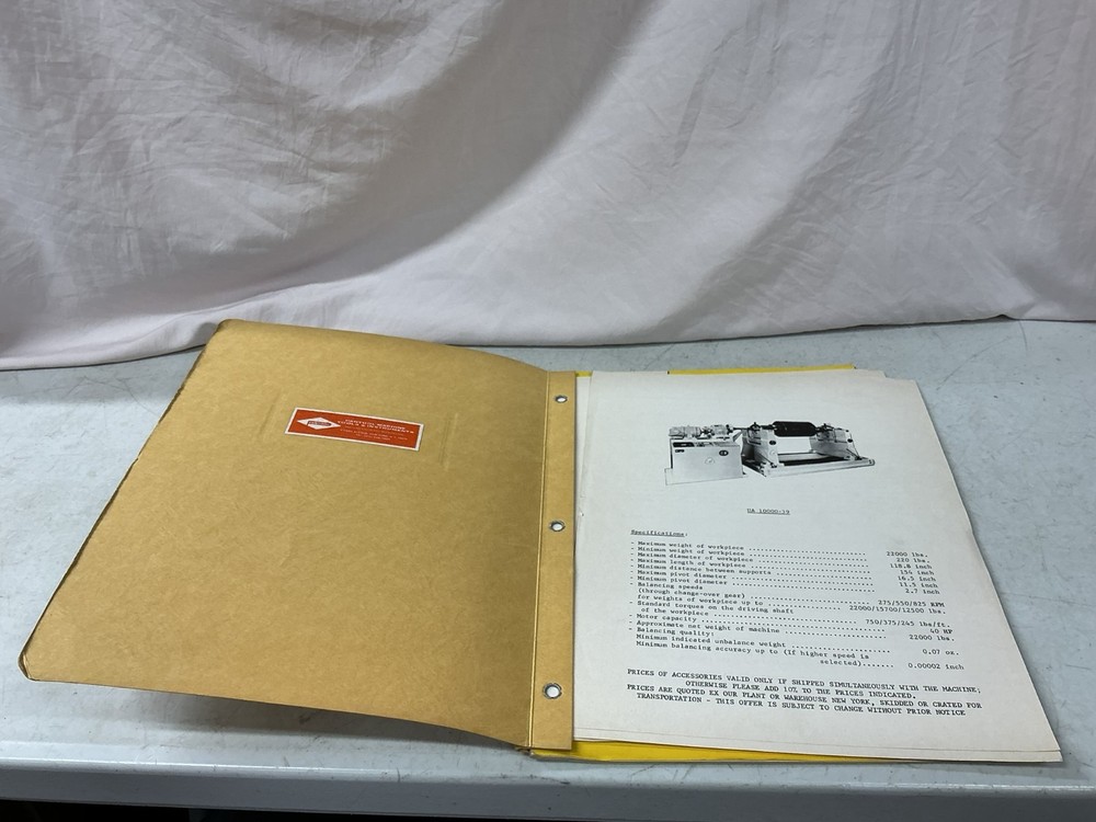 Pantool Machine Tools & Instruments Catalog Manual Balancing Machines