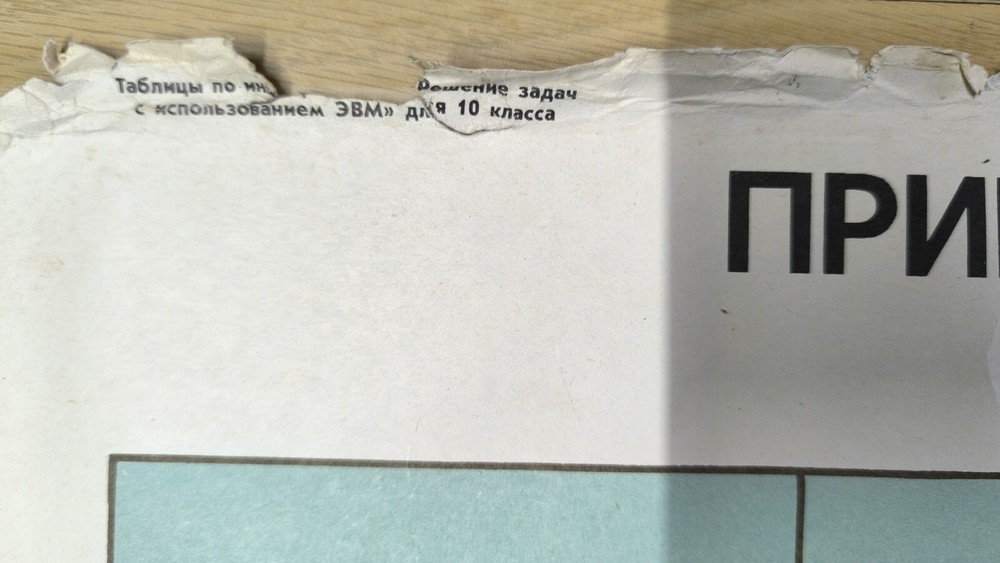 USSR Informatics Poster – Examples of Formalized Models, 1989