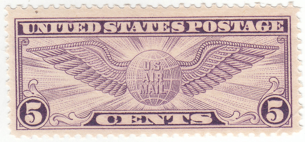 Scott #C12 - Airmail, 5c Violet - Mint Hinged
