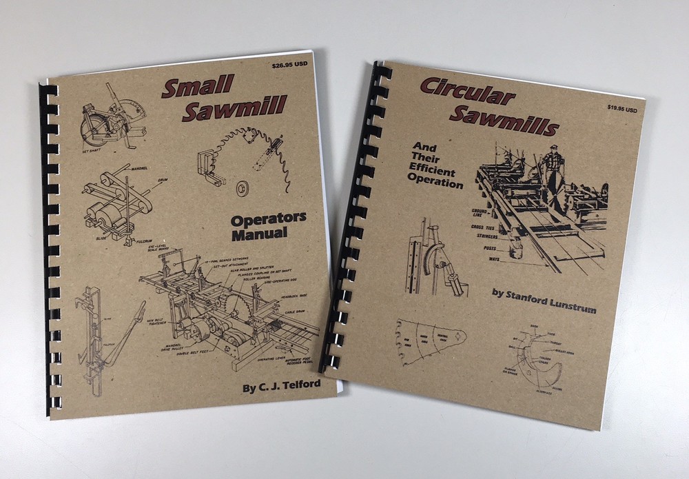 Two How-To Run Circular Sawmill Operators Manuals Troubleshooting Setup Plans