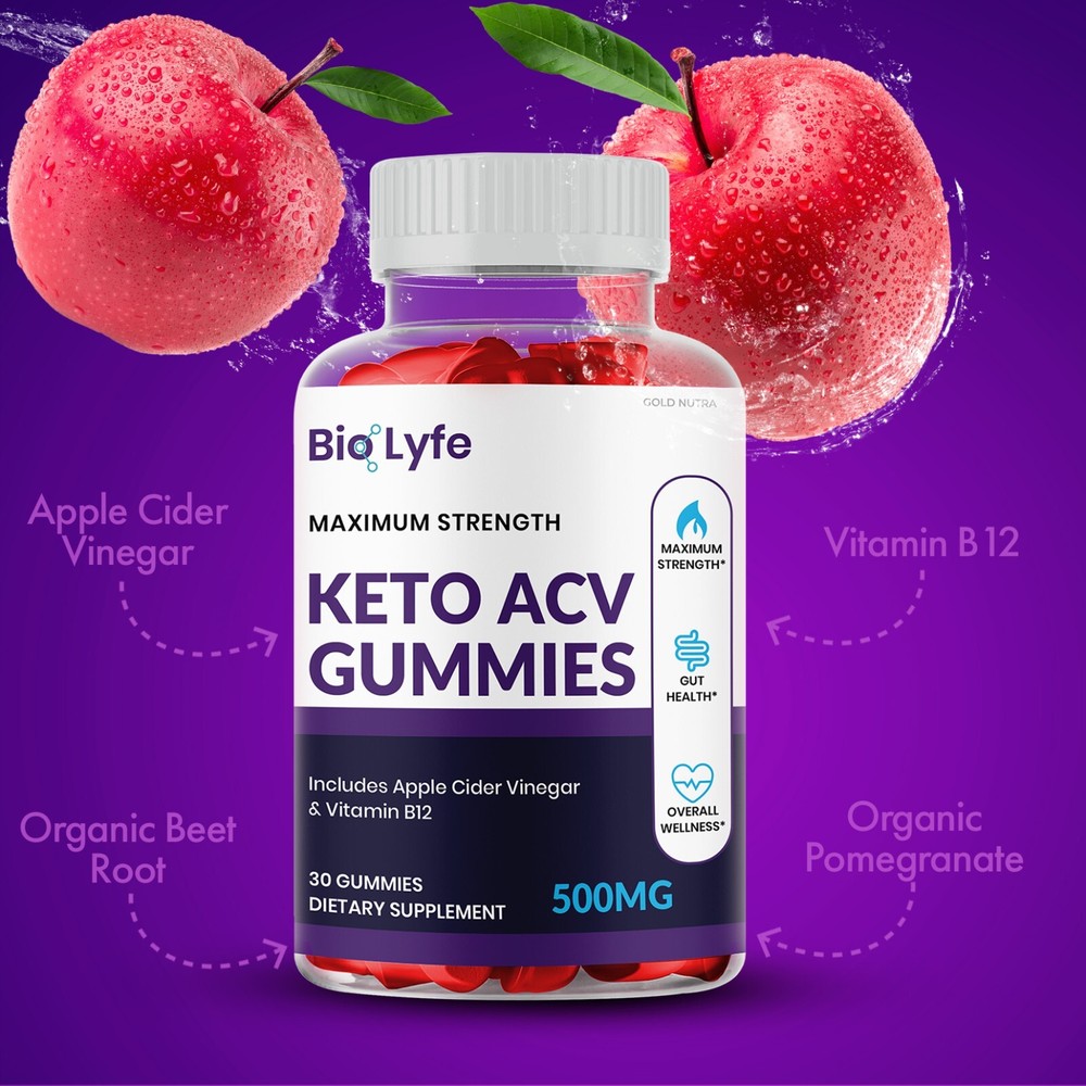 (2 Pack) BioLyfe Keto ACV Gummies Original Bio Lyfe Gummies