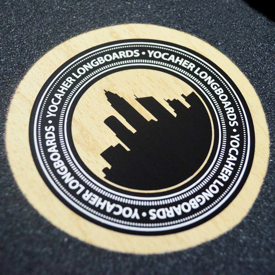 Yocaher Drop Down Longboard Complete - In the Pines : Red