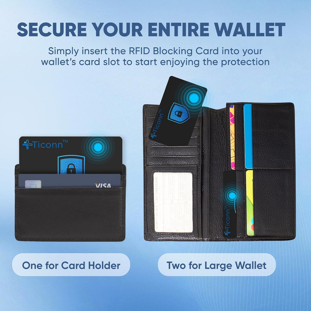 TICONN RFID Blocking Cards - 4 Pack