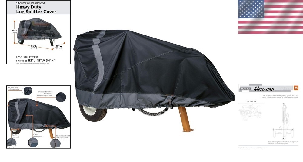 StormPro Log Splitter Cover - Protects Against Elements