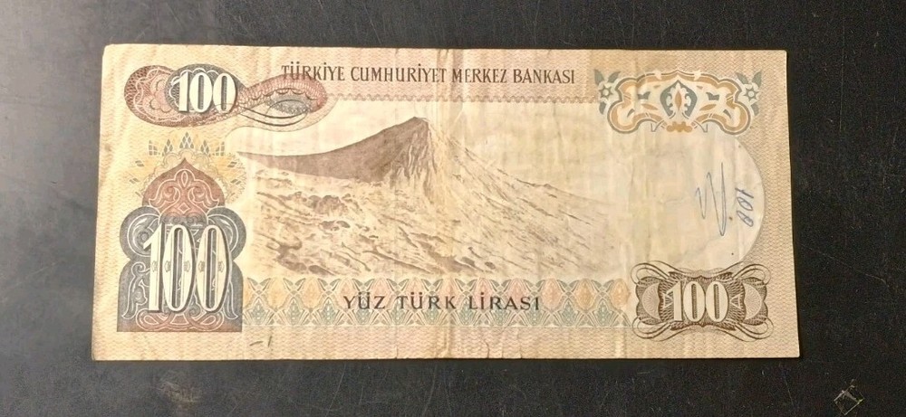 TURKEY NOTE 100 LIRA Banknote