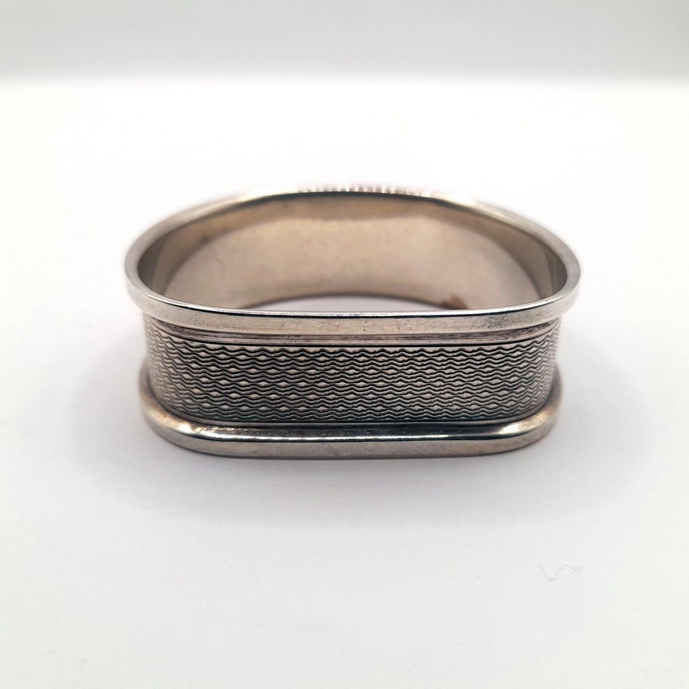 Silver Antique Napkin Ring solid silver British Hallmarked Birmingham 19th c