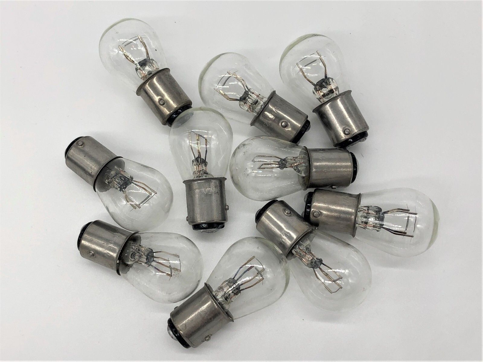 10 Pack 1157 Clear P21 Tail Signal Brake Light Bulb Lamp FAST USA Shipping