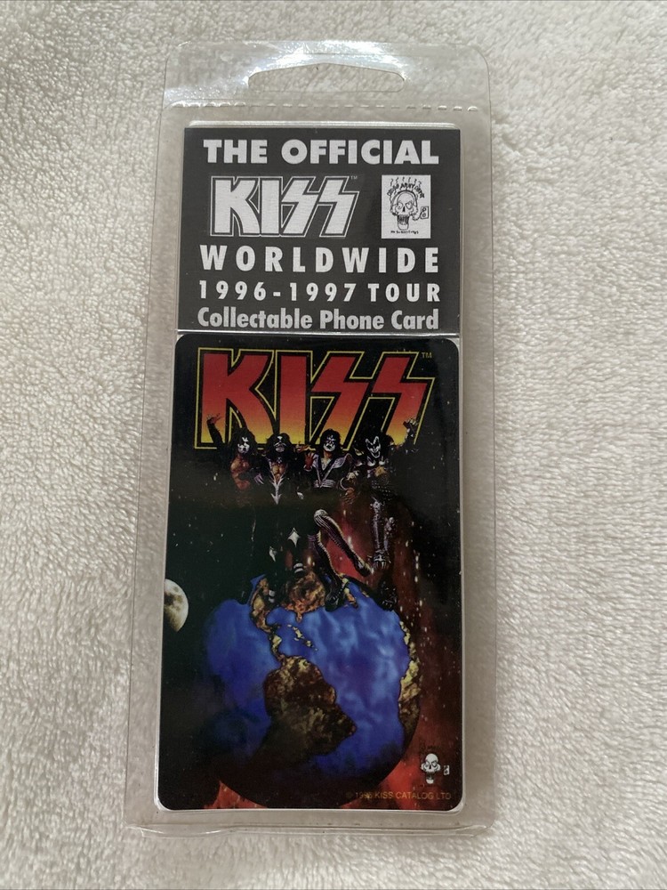 The Official KISS Worldwide 1996-1997 Tour Collectable Phone Card Never...