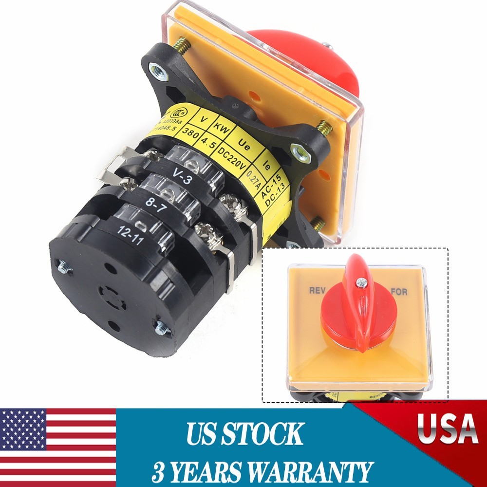 Three-stage Switch Forward Reverse 3 Phase Motor Milling Switch High-quality