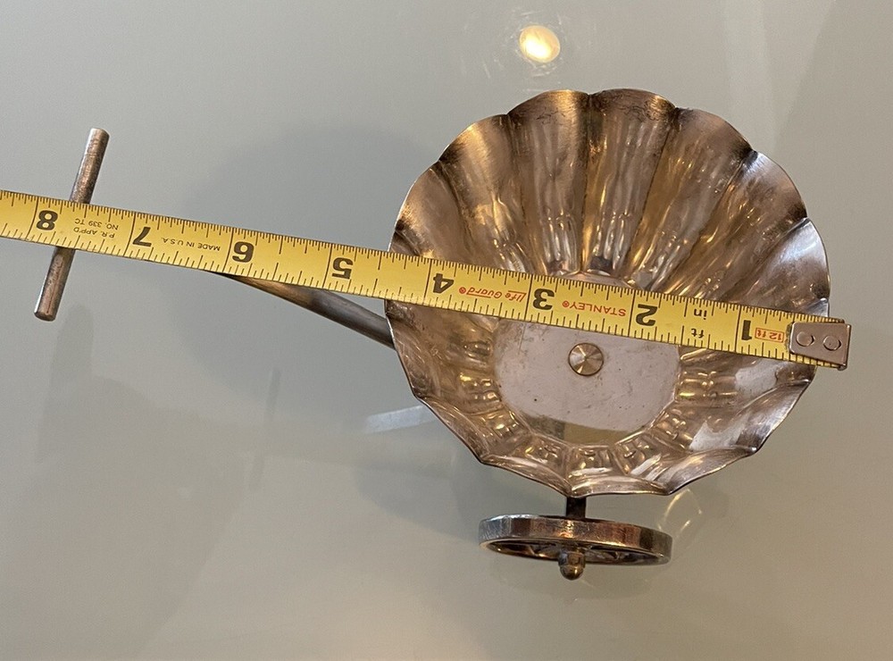 Raimond Silverplate Italy Server Push Wagon Bowl Height 3-3/4”