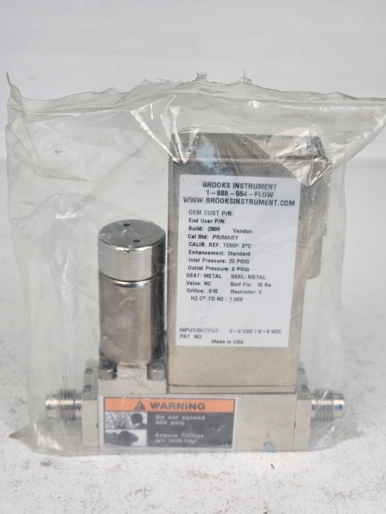 Brooks Instrument mass flow controller MFC SLA7950S1EGG1D2A1 H2 2 SLPM