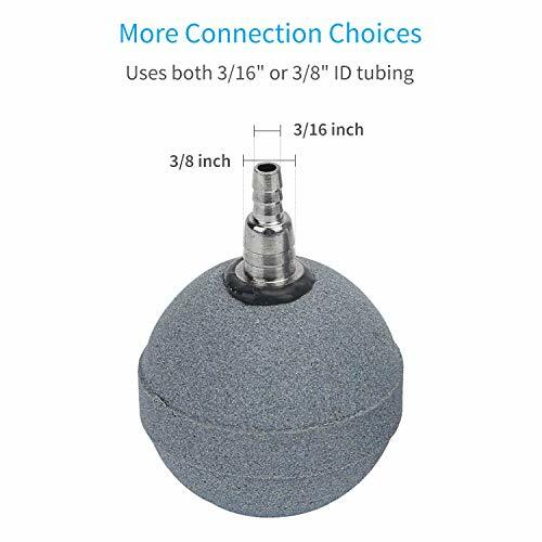 2" Crazy Air Stone Plus Bubble Ball Diffuser for Fish Tank Aquarium Pump, 2 Pack
