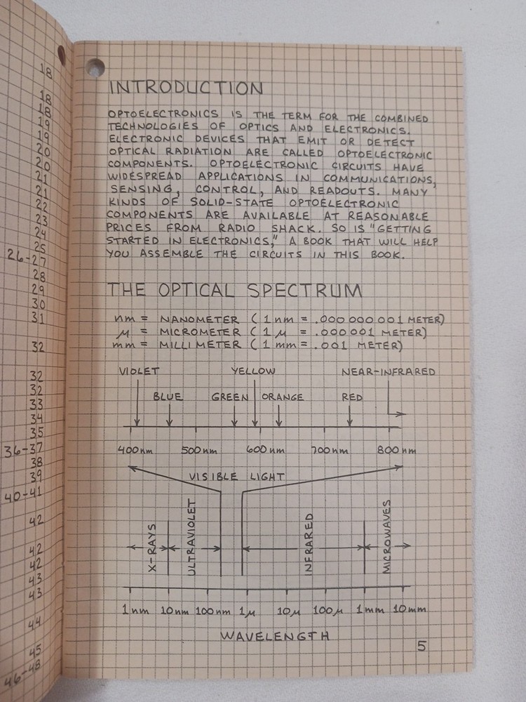 Radio Shack Engineer's Mini-Notebook Optoelectronics Circuits Forrest Mims 1st A