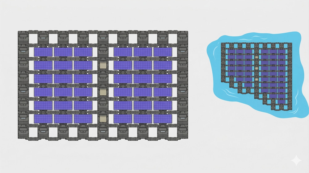 FloatSolar V2 - Floating Solar Mount and Racking