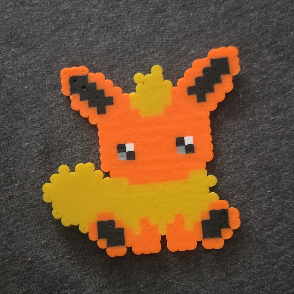 Handmade Beaded Pixel Art Eevee Evolutions Pokémon Set