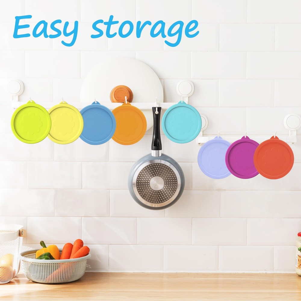 2 Cup Silicone Replacement Lids 8 Pack for Pyrex 7200-PC - Microwave