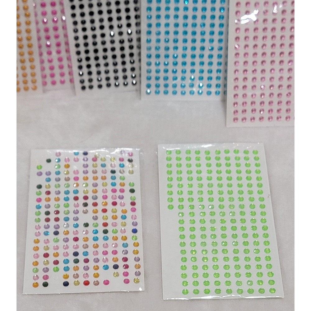 Adhesive Rhinestones 13 pack Crafters BUNDLE