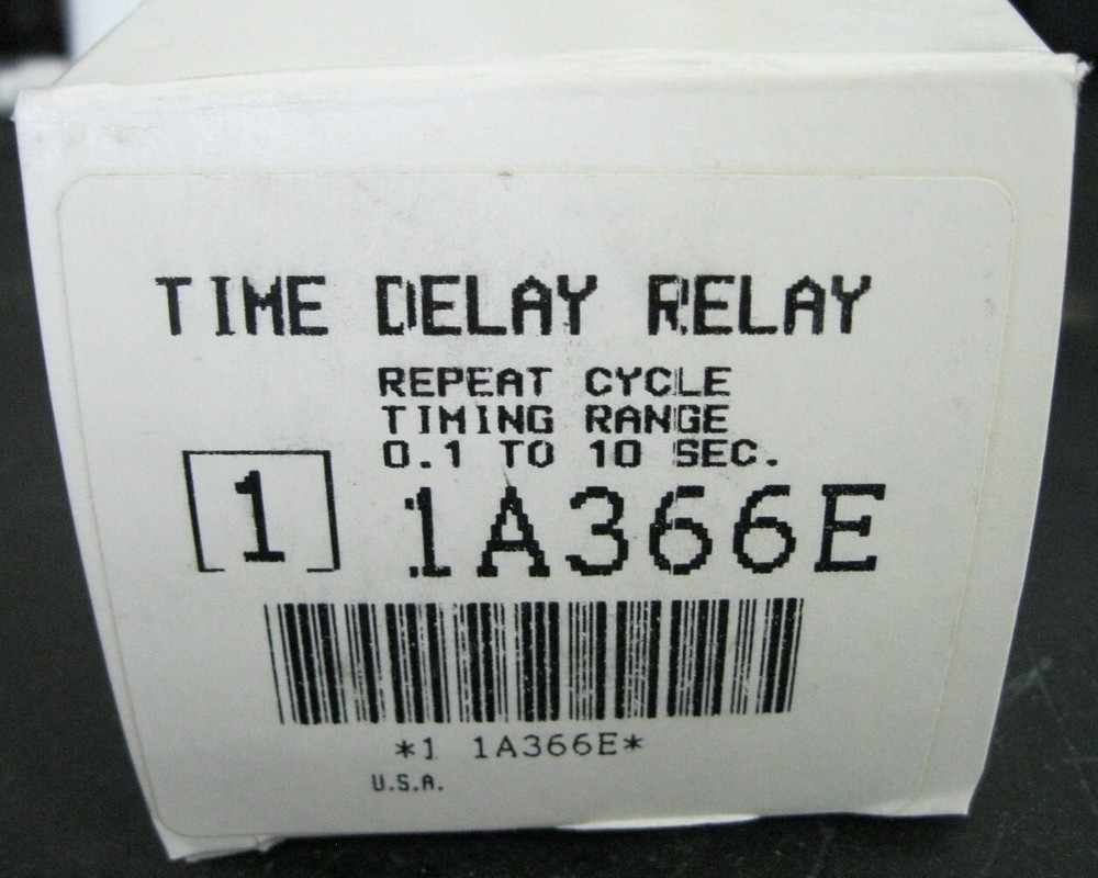 Dayton 1A366E Time Delay Relay 0.1-10 Sec.