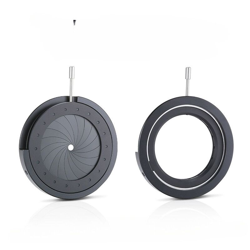 2.5-42mm Optics Iris Aperture Diaphragm Microscope Condenser Camera Adapter