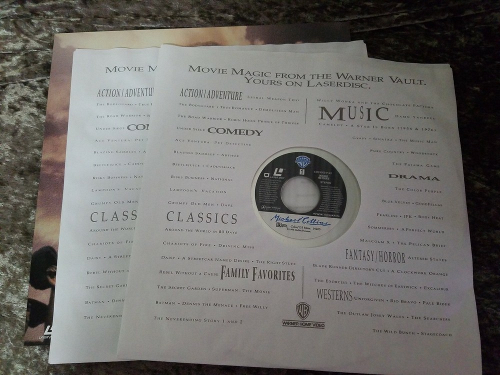 Michael Collins 1986 Laserdisc - Liam Neeson, Aidann Quinn