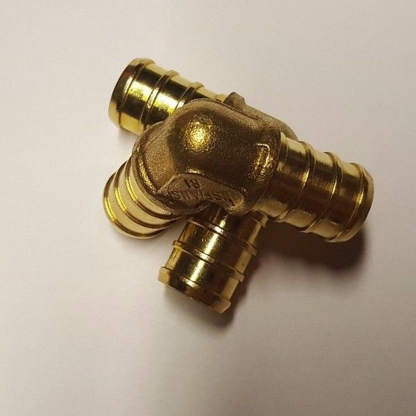 100 PIECES 1/2" PEX ELBOW - BRASS CRIMP FITTINGS (LEAD-FREE)