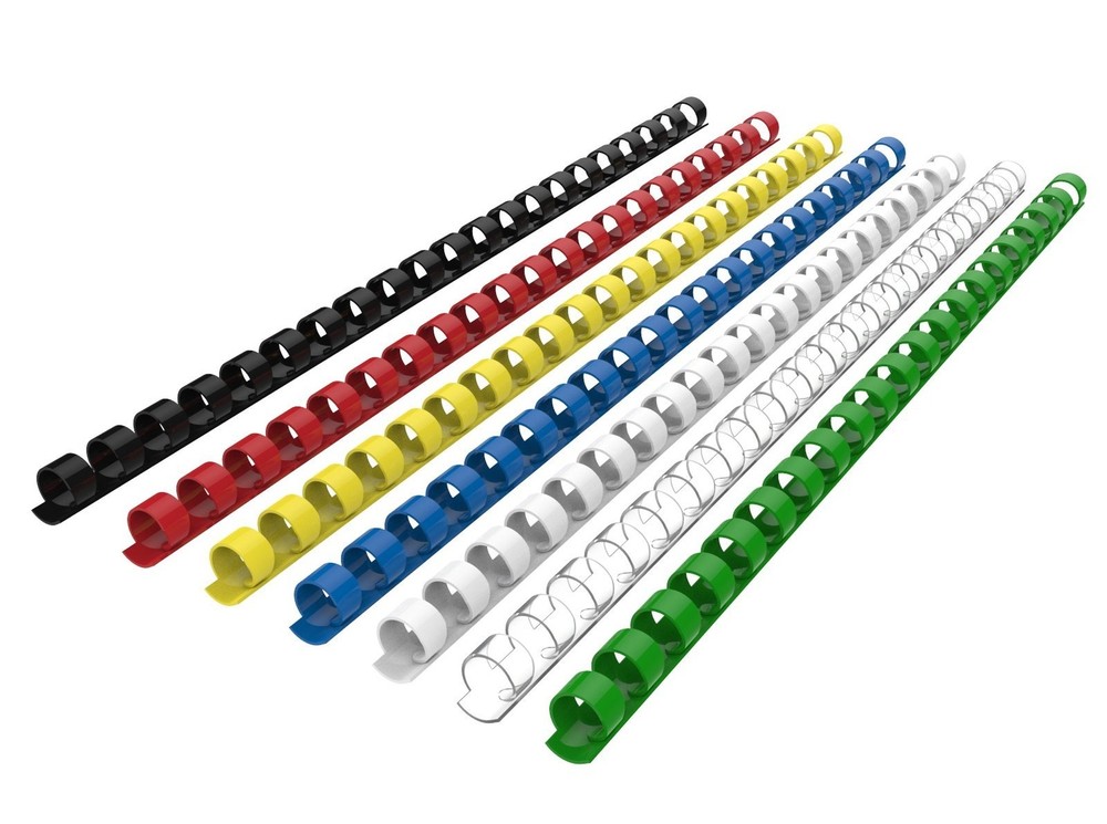 Rayson CR-12-100-M Plastic Binding Combs 1/2in. 21-Ring, 90-Sheet Capacity, C...