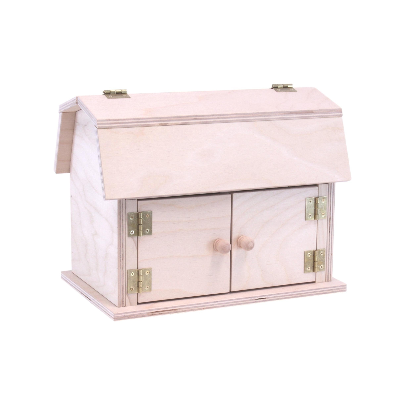 AmishToyBox.com Mini Wooden Barn Toy, Hip Roof Barn Design