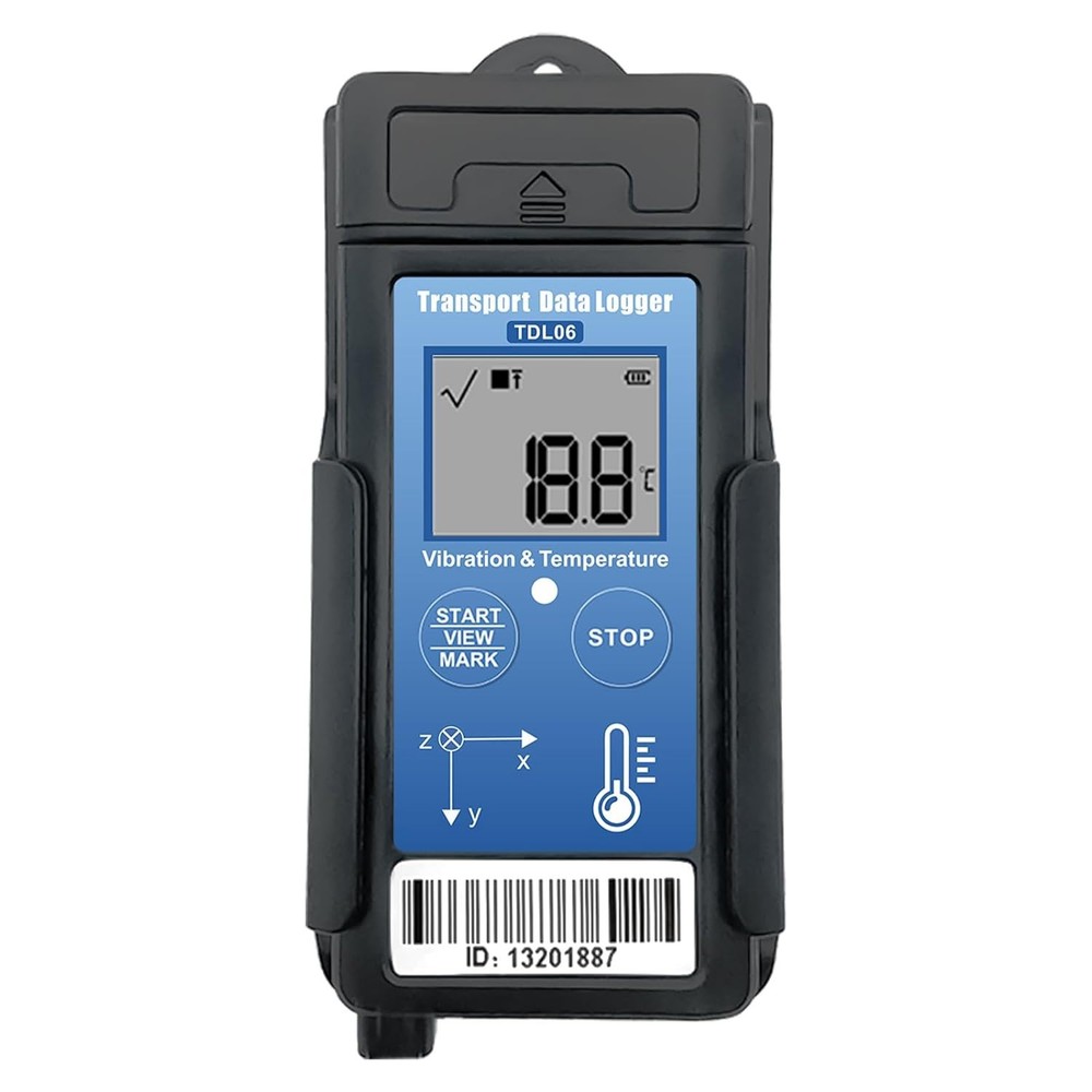 Tzone Vibration Data Logger 3-Axis Shock Datalogger USB with Temperature Reco