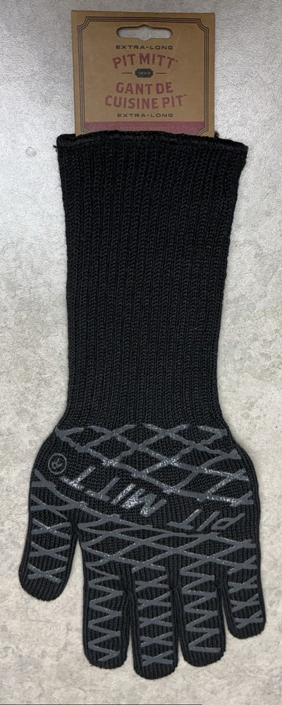 Williams-Sonoma Extra Long Reversible Black Pit Grilling Mitt NWT